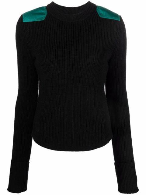 two-tone knitted jumper by ISABEL MARANT