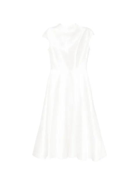 cap-sleeves midi dress by ISABEL SANCHIS