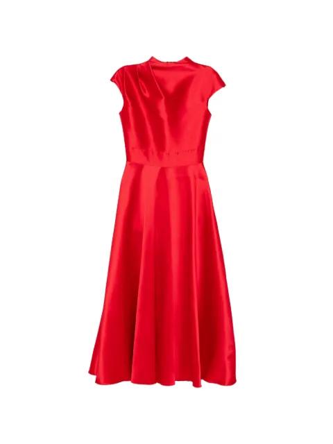cap-sleeves midi dress by ISABEL SANCHIS