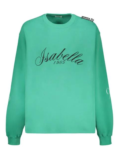 logo-embroidered sweatshirt by ISABELLA 1985
