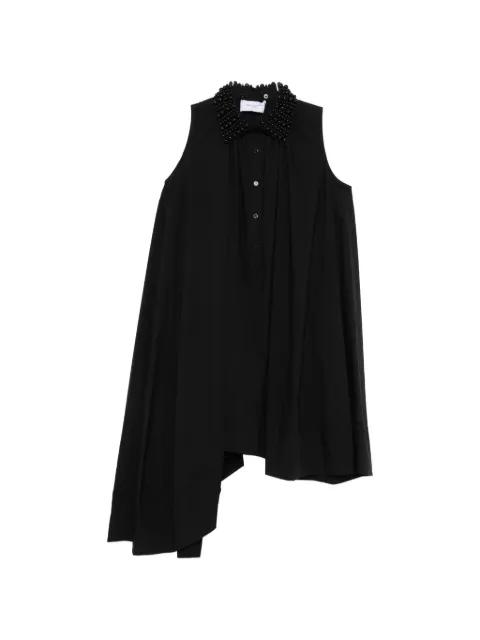 beaded asymmetric mini dress by ISABELLE BLANCHE
