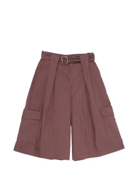 belted cargo shorts by ISABELLE BLANCHE