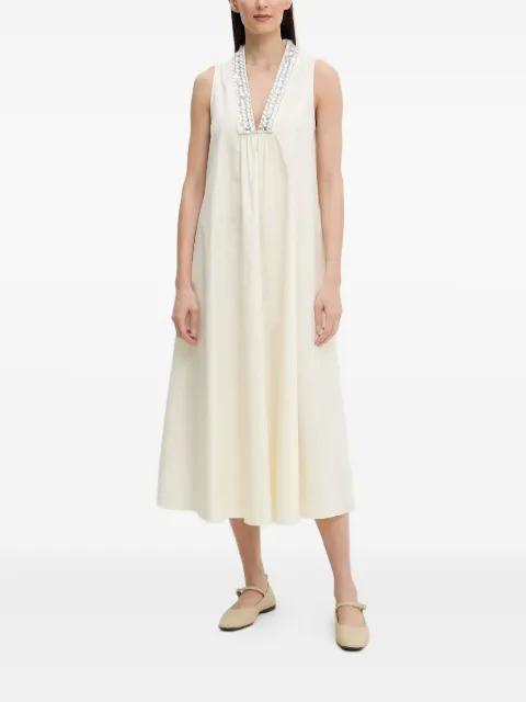 crystal-embellished sleeveless dress by ISABELLE BLANCHE