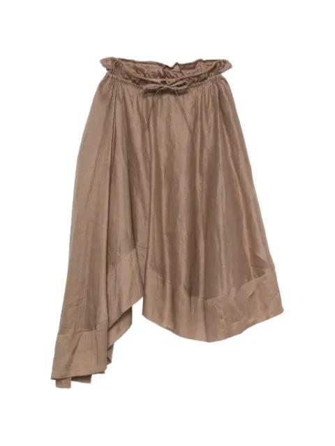 drawstring asymmetric skirt by ISABELLE BLANCHE