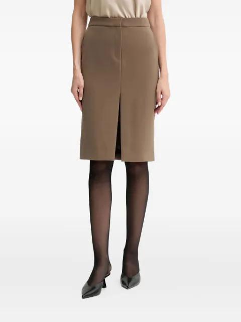 front-slit midi skirt by ISABELLE BLANCHE