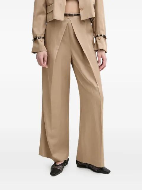 pleated belted trousers by ISABELLE BLANCHE
