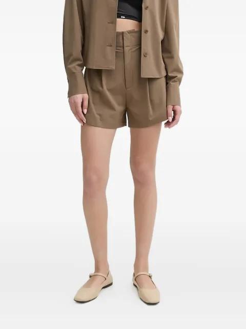 pleated high-waisted shorts by ISABELLE BLANCHE