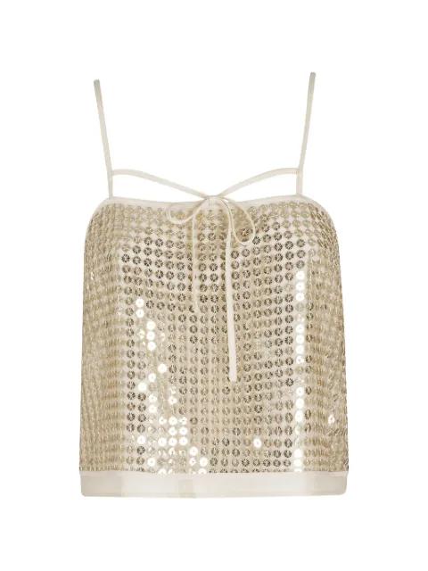 tie crop top by ISABELLE BLANCHE