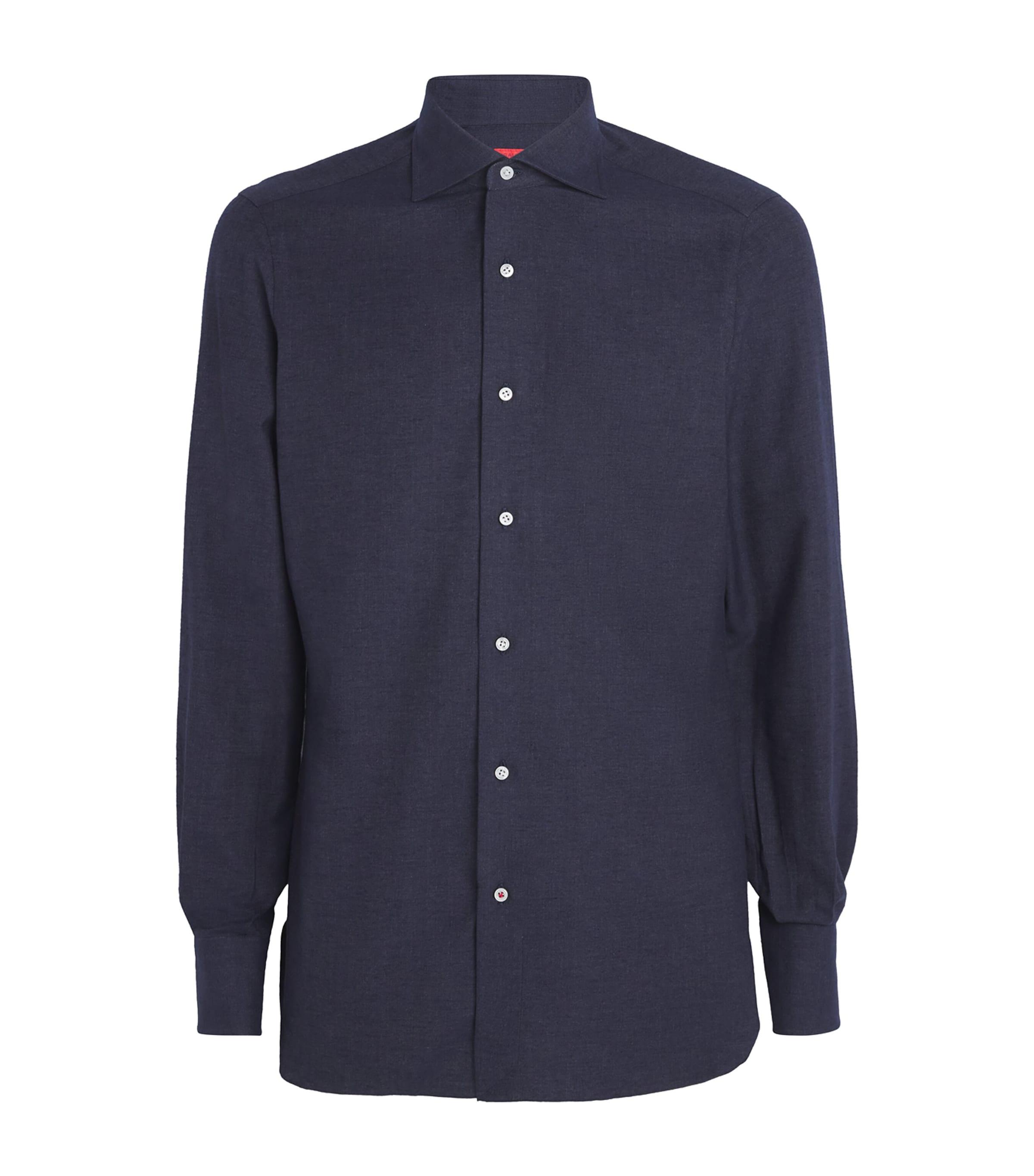 Isaia Cotton-Cashmere Jersey Shirt by ISAIA