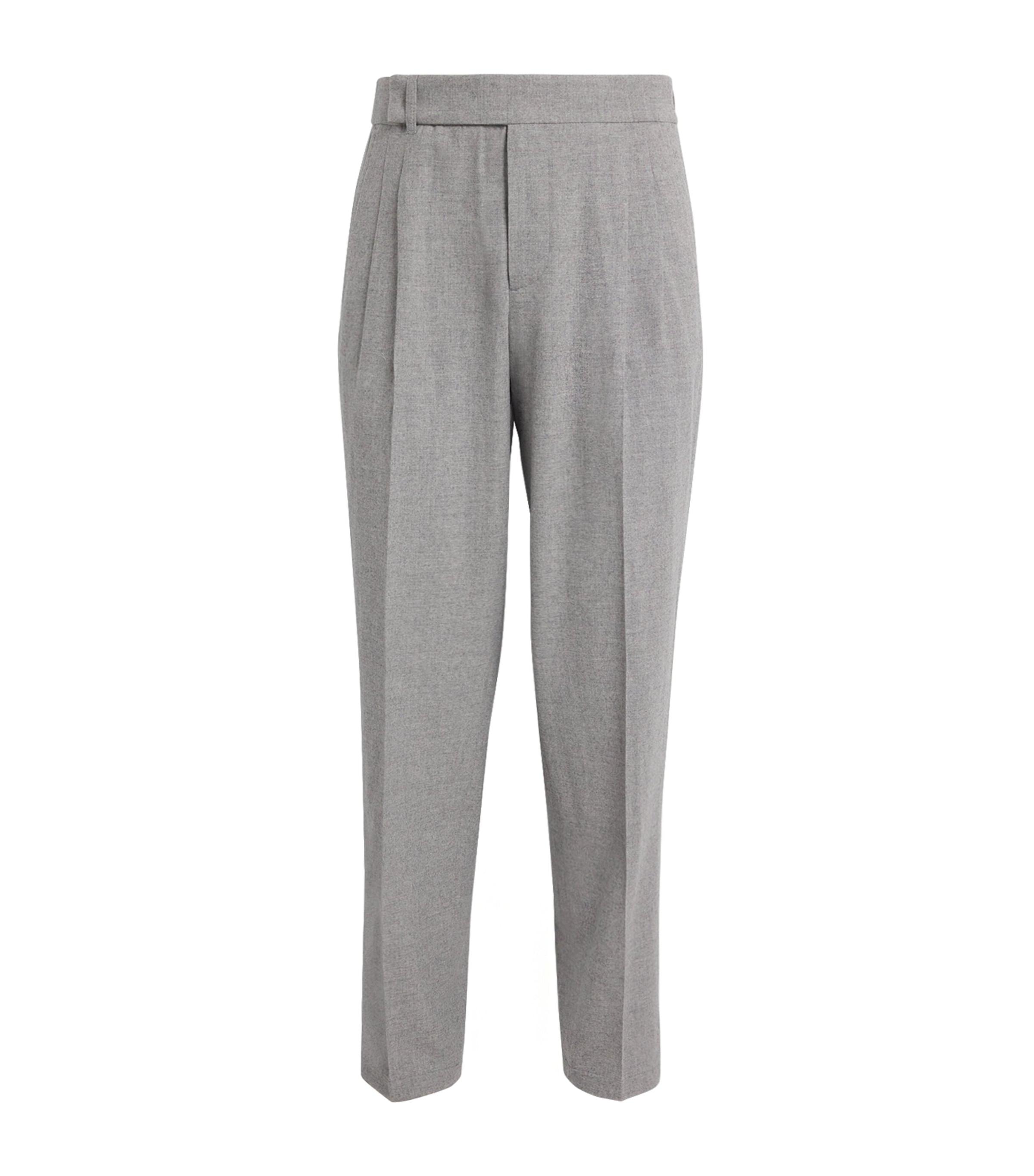Isaia Wool-Blend Pleated Trousers by ISAIA