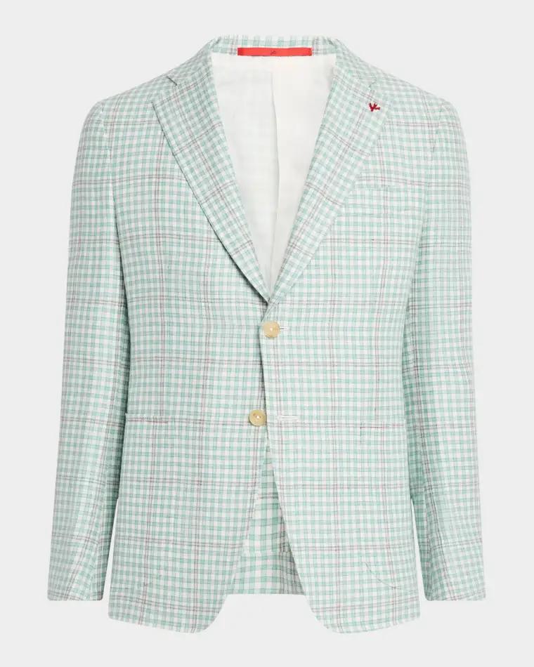Men's Graph Check Sport Coat by ISAIA