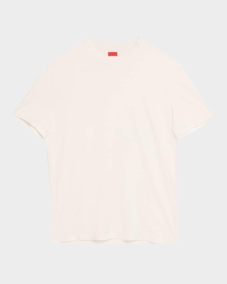 Men's Silk-Cotton T-Shirt by ISAIA