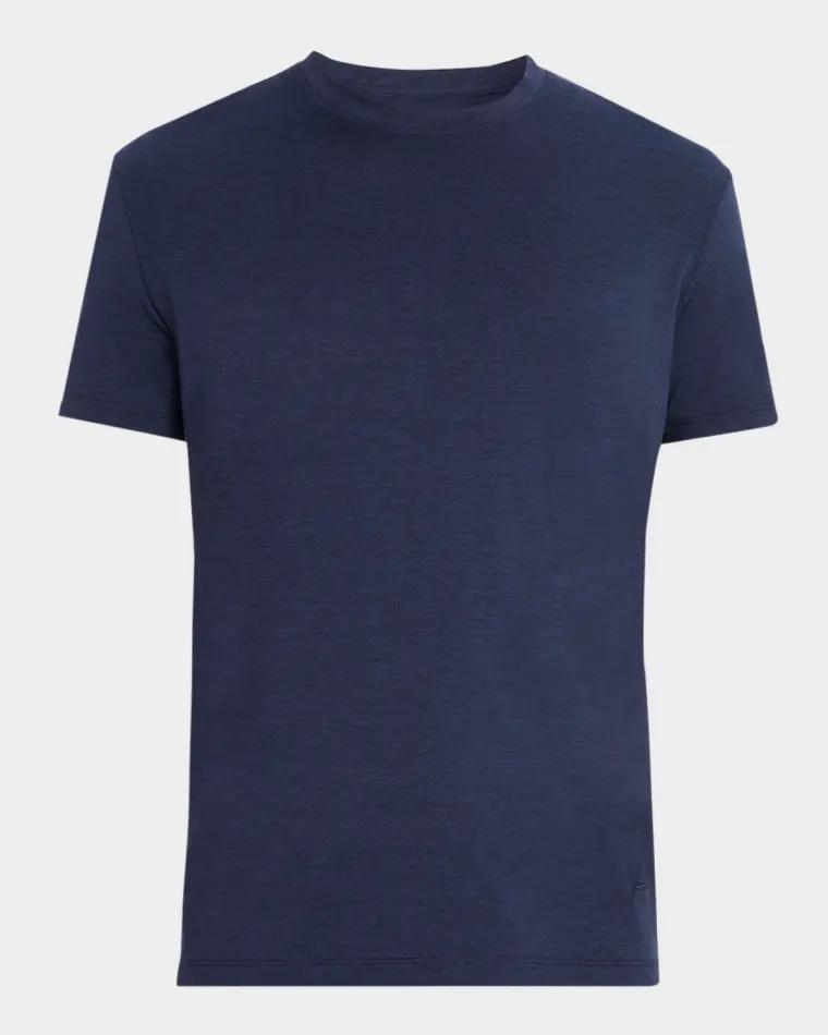 Men's Silk-Cotton T-Shirt by ISAIA