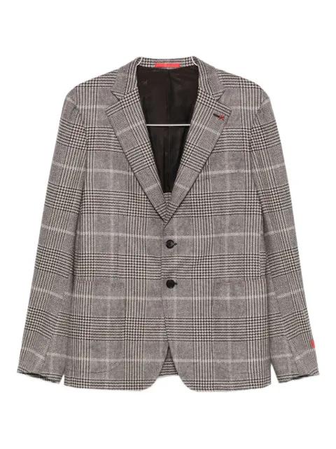 checked two-button blazer by ISAIA