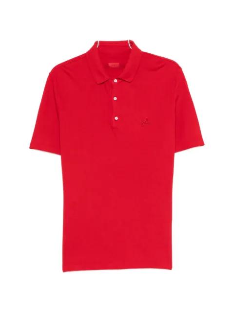 embroidered-detail polo shirt by ISAIA