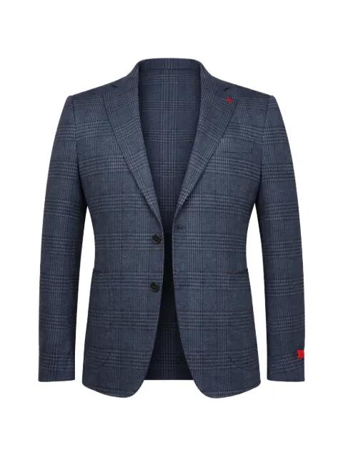 plaid houndstooth blazer by ISAIA