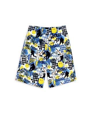 Boys' Corey Paige Hockey Plush Board Shorts - Big Kid by ISCREAM