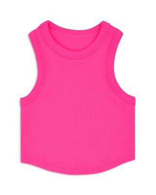 Girls' Cropped Ribbed Racerback Tank Top Bundle by ISCREAM
