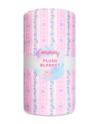 Girls' Floral Striped Plush Blanket - Little Kid by ISCREAM