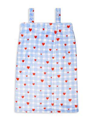 Girls' Gingham Hearts Spa Wrap - Little Kid by ISCREAM