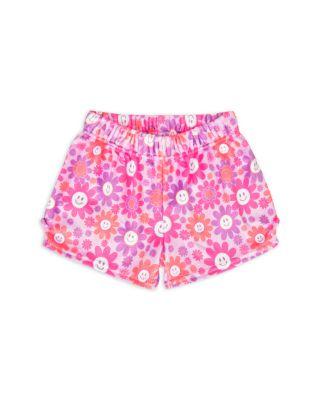 Girls' Groovy Smiles Plush Shorts - Big Kid by ISCREAM