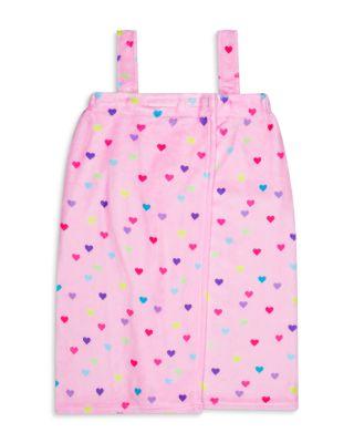 Girls' Heart Confetti Plush Spa Wrap - Little Kid by ISCREAM