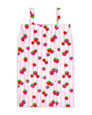 Girls' Strawberry Striped Spa Wrap - Little Kid by ISCREAM