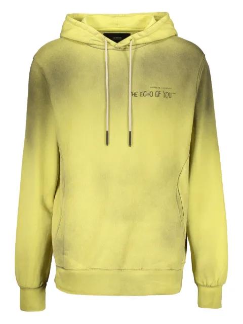 adjustable-hood back-print hoodie by ISO.POETISM