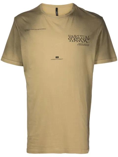 slogan-print short-sleeve T-shirt by ISO.POETISM