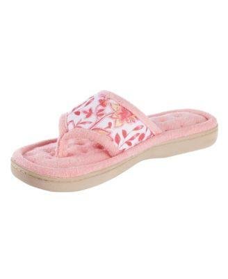Women's Georgie Floral Print Thong Slippers by ISOTONER