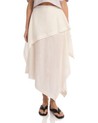 All Squares Asymmetrical Skirt by ISSEY MIYAKE