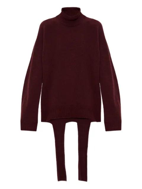 Backpack turtleneck sweater by ISSEY MIYAKE