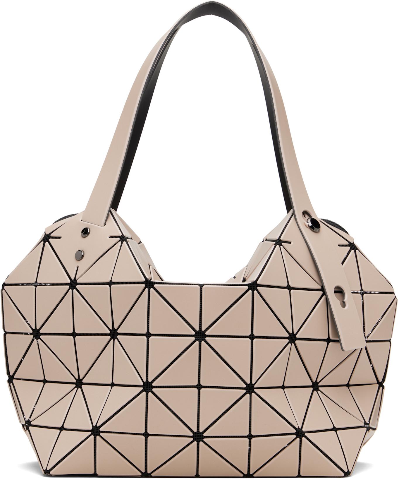 Beige Boston Hand Bag by ISSEY MIYAKE