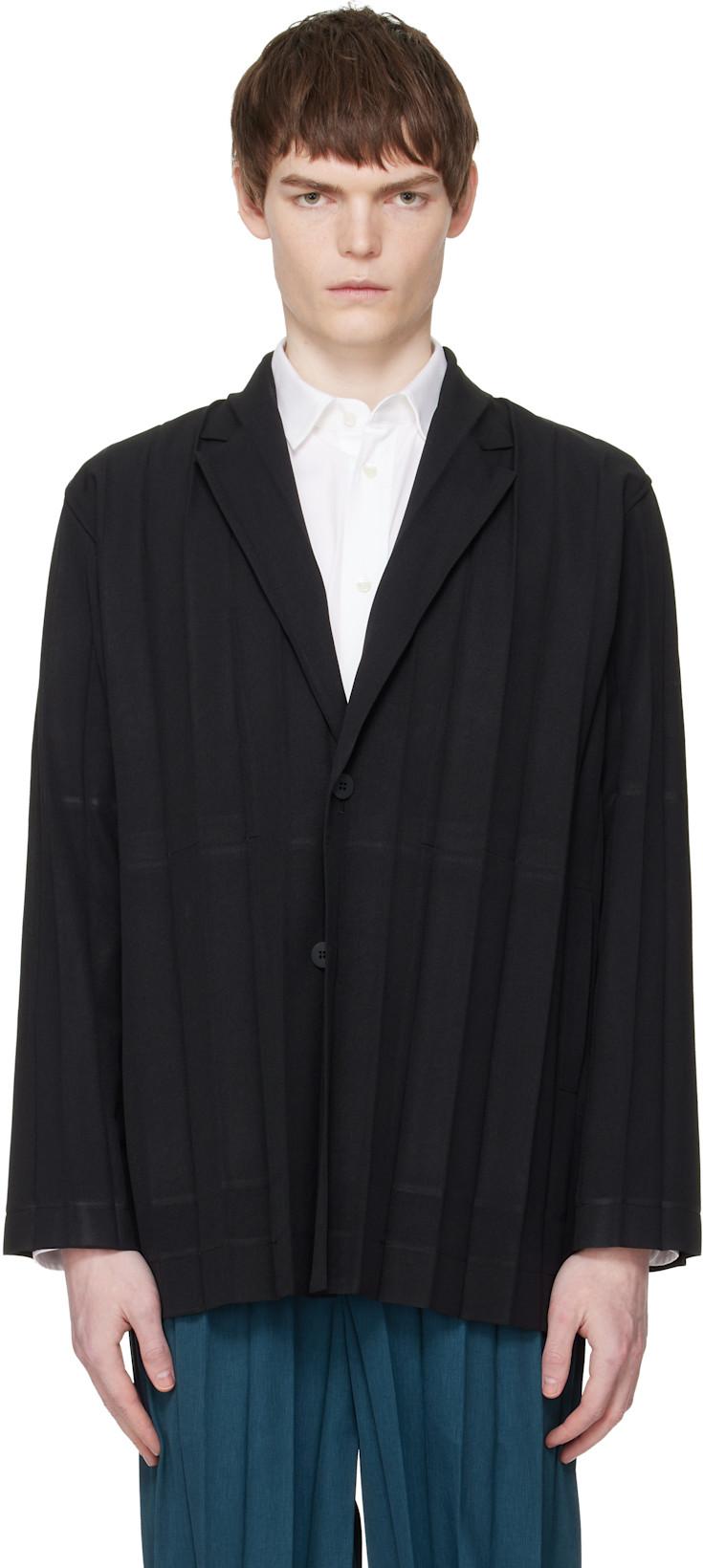 Black Edge Ensemble Blazer by ISSEY MIYAKE