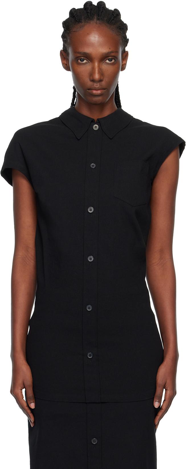 Black 'Like Torso Like Shirt' Shirt by ISSEY MIYAKE