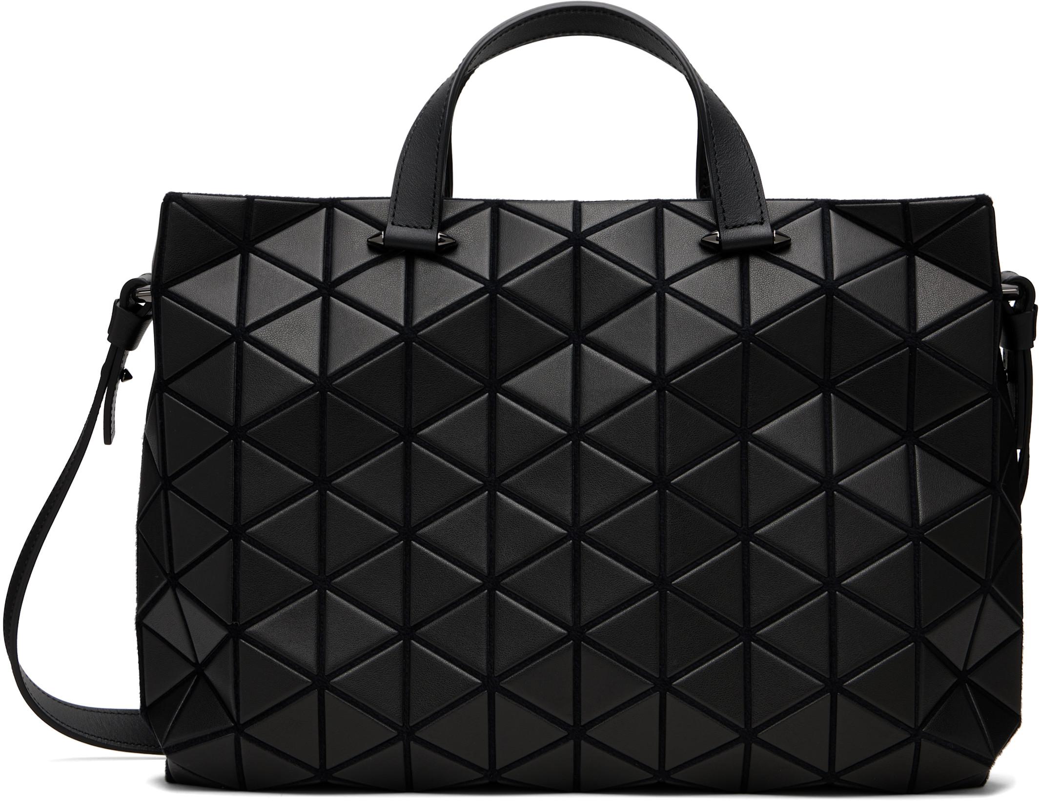 Black Matte Tonneau Bag by ISSEY MIYAKE