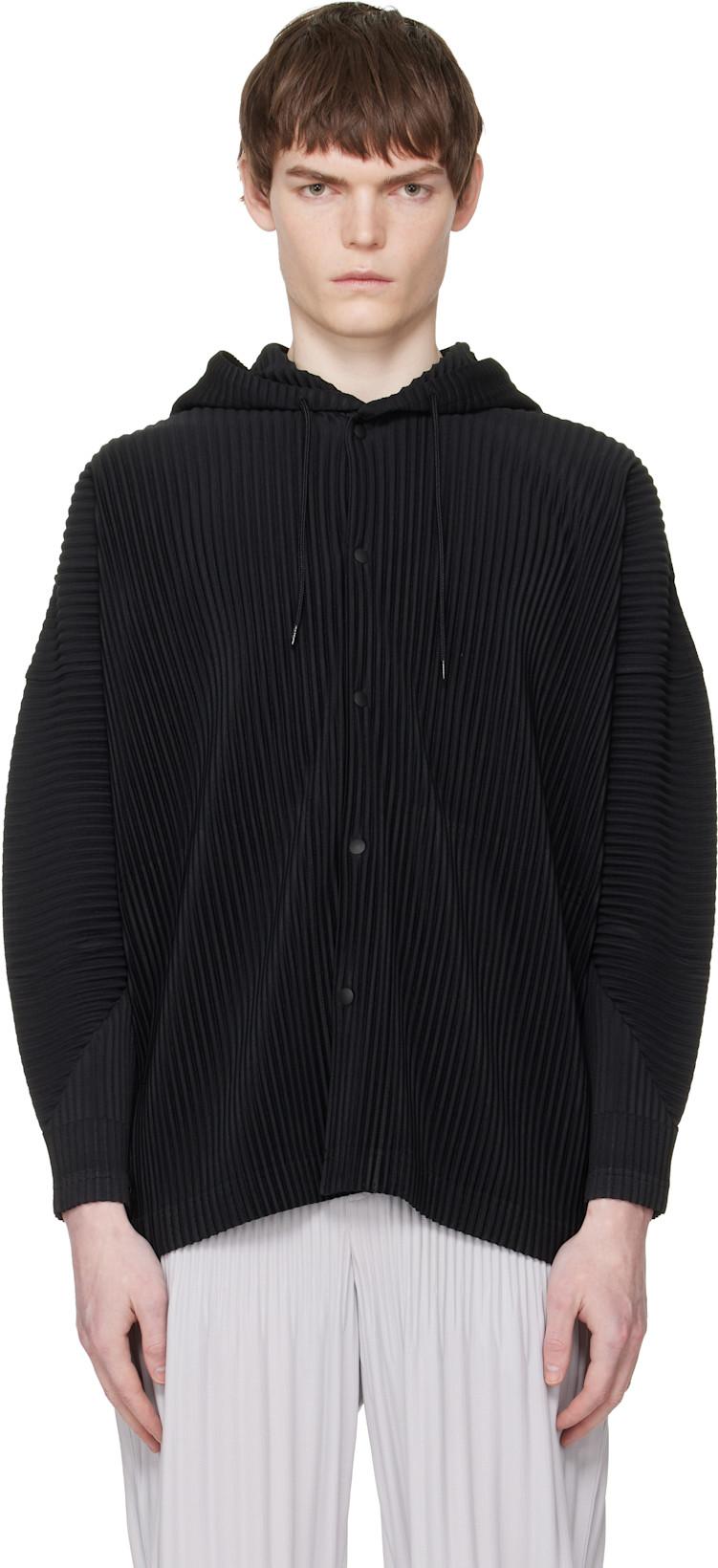 Black Monthly Colors February Hoodie by ISSEY MIYAKE
