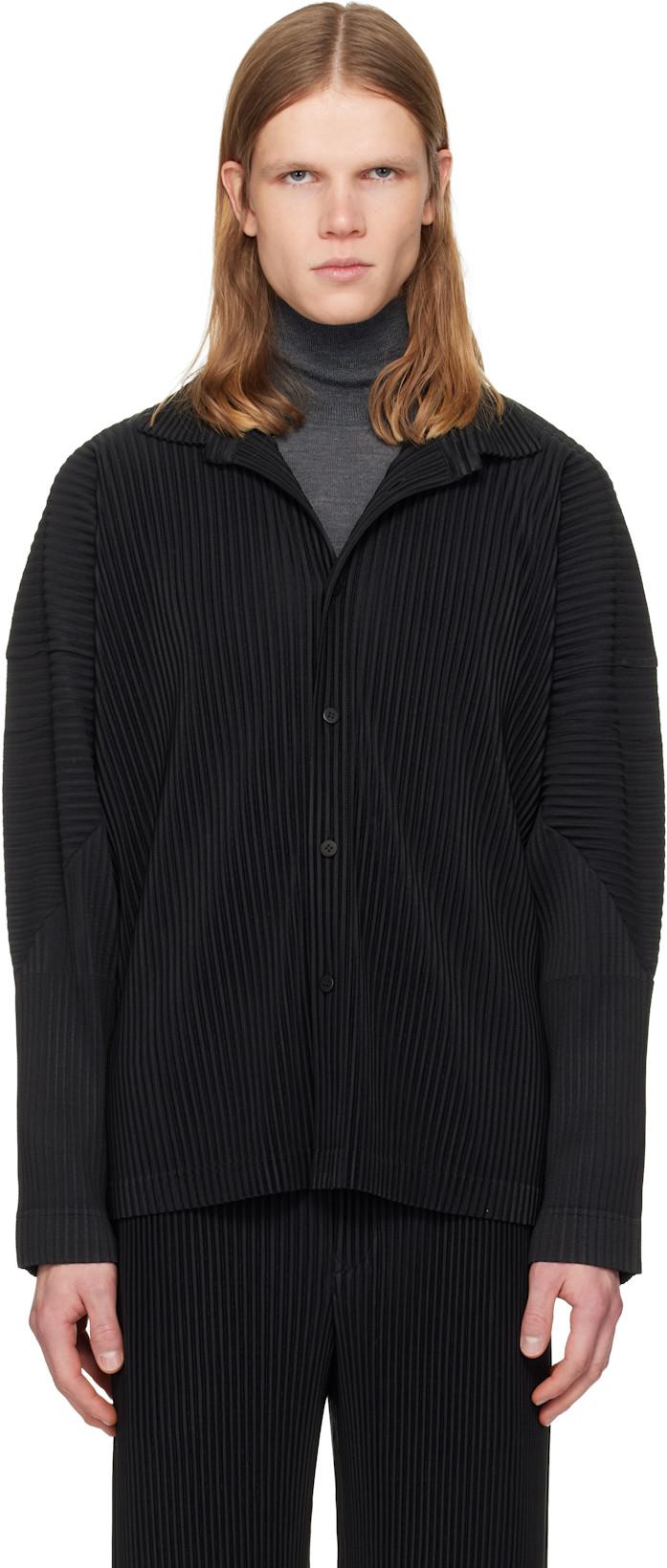 Black Monthly Colors October Shirt by ISSEY MIYAKE