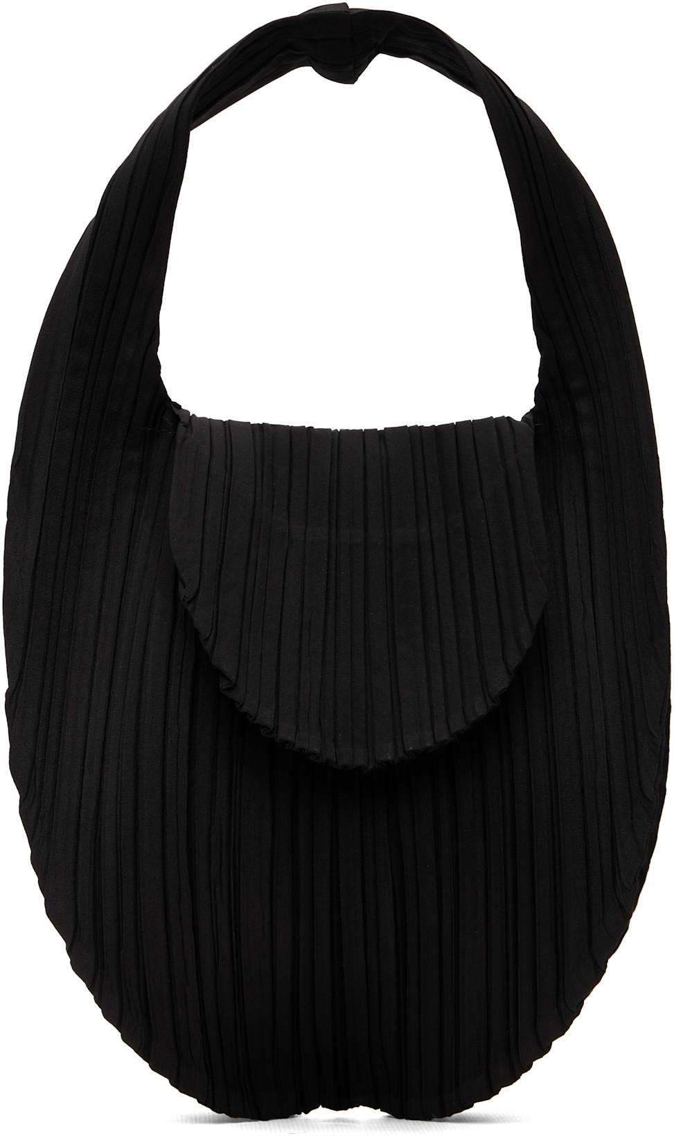 Black Pleats Seeds Bag by ISSEY MIYAKE