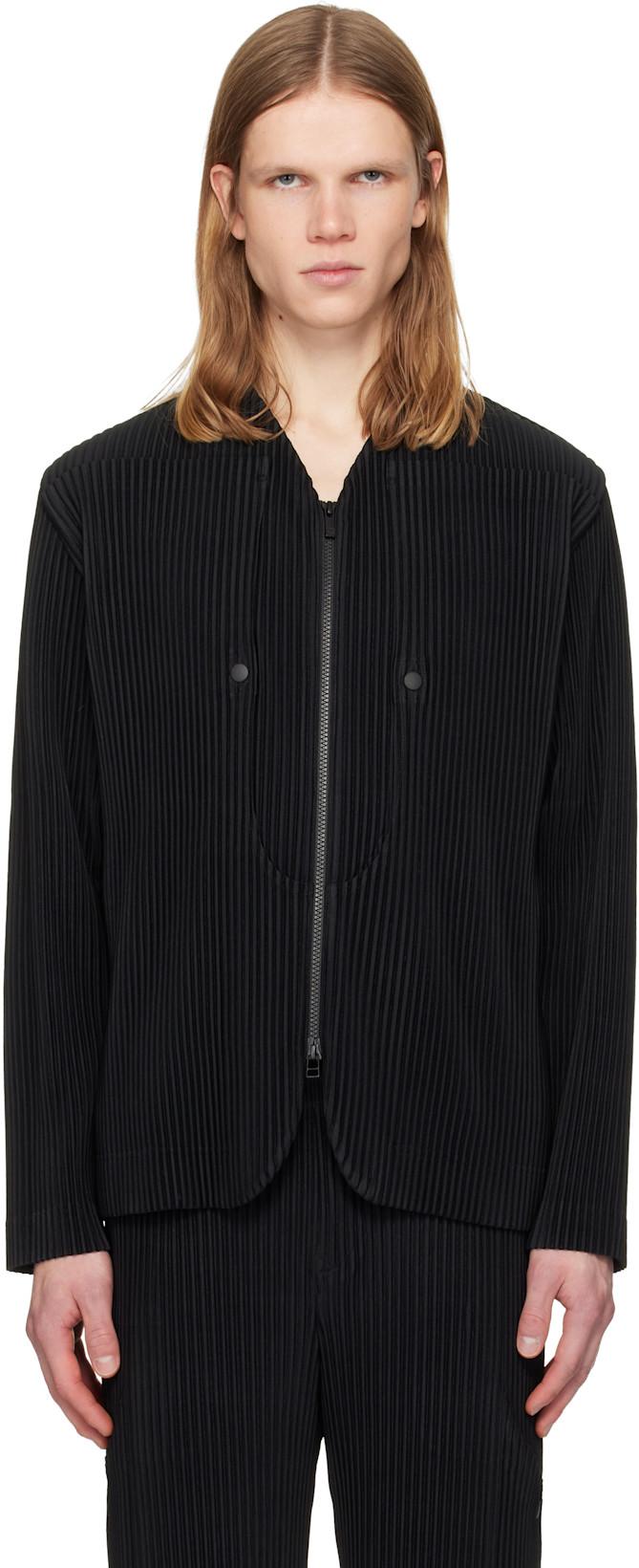 Black Quarry Jacket by ISSEY MIYAKE