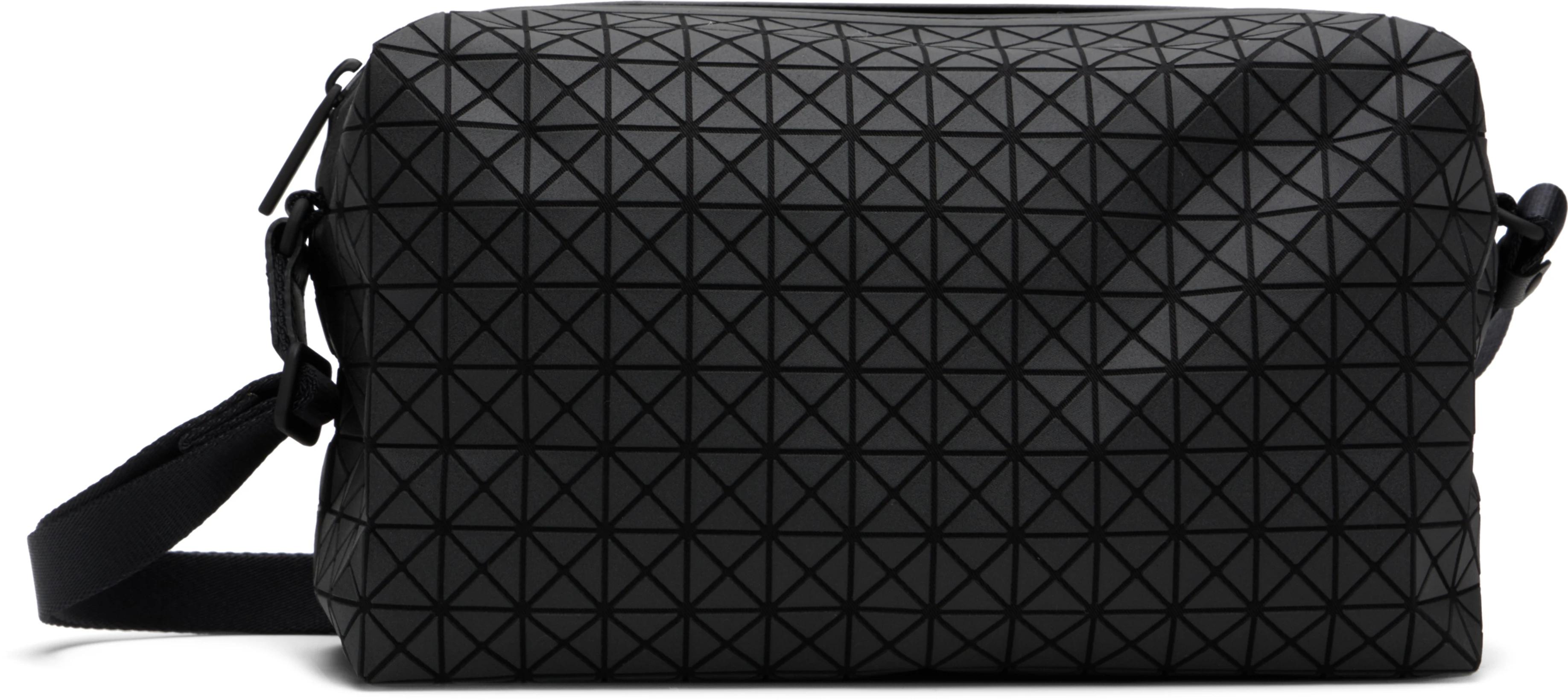 Black Saddle Shoulder Bag by ISSEY MIYAKE