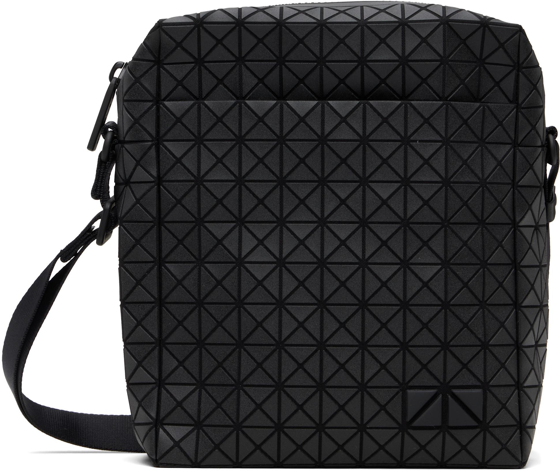 Black Voyager Reflector Bag by ISSEY MIYAKE