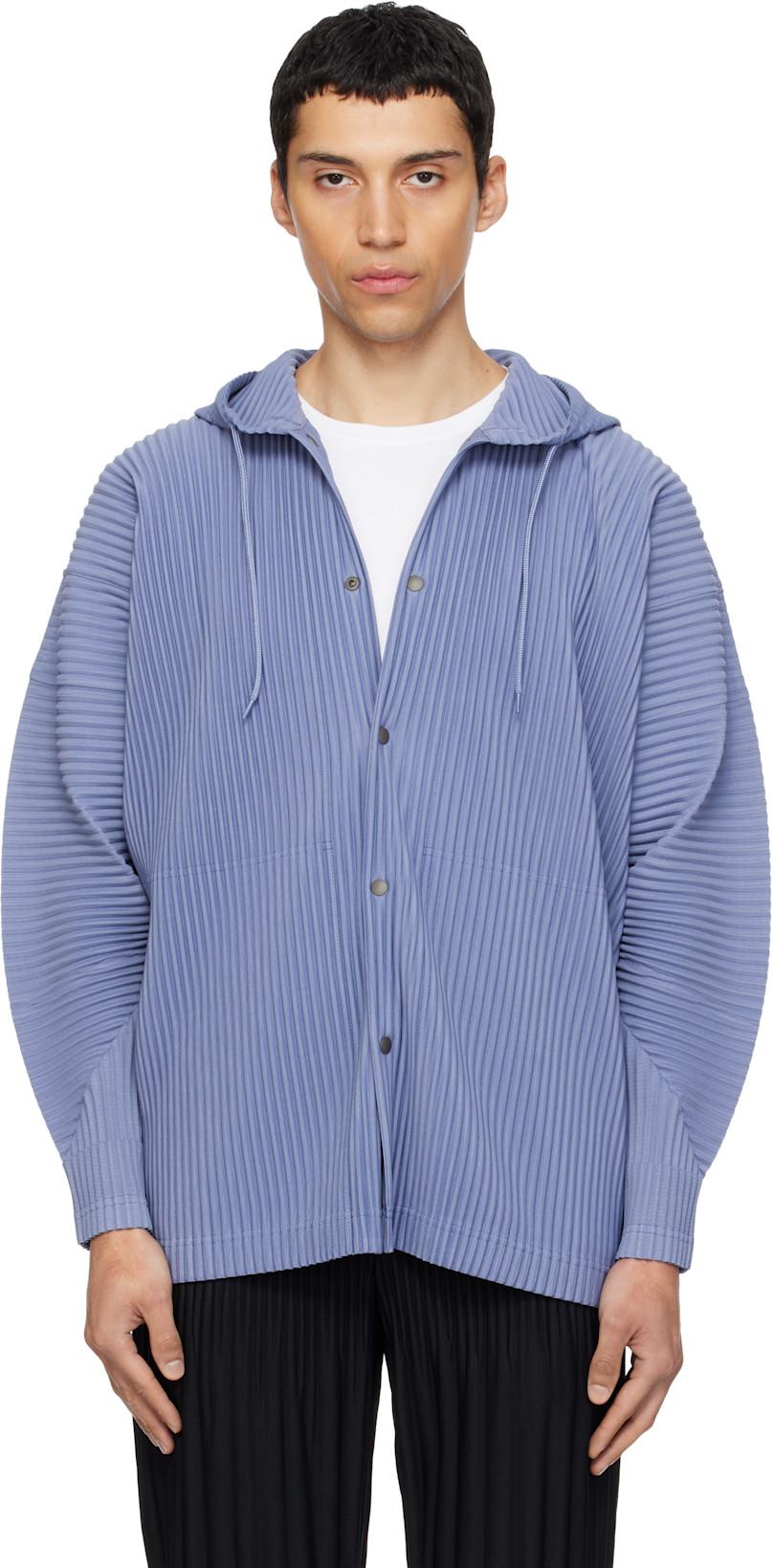 Blue Monthly Colors February Hoodie by ISSEY MIYAKE