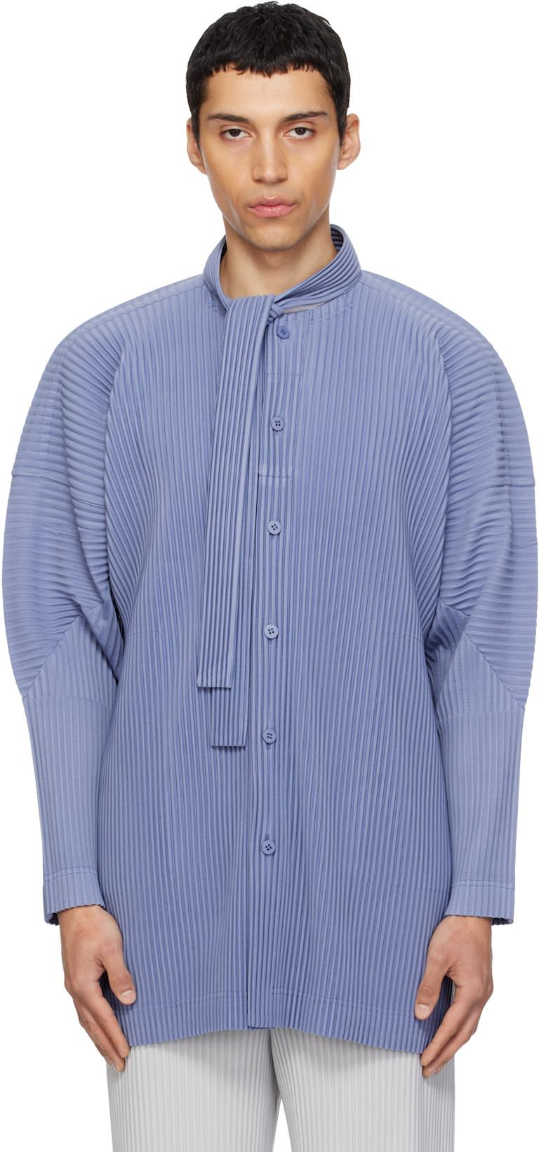 Blue Monthly Colors February Shirt by ISSEY MIYAKE