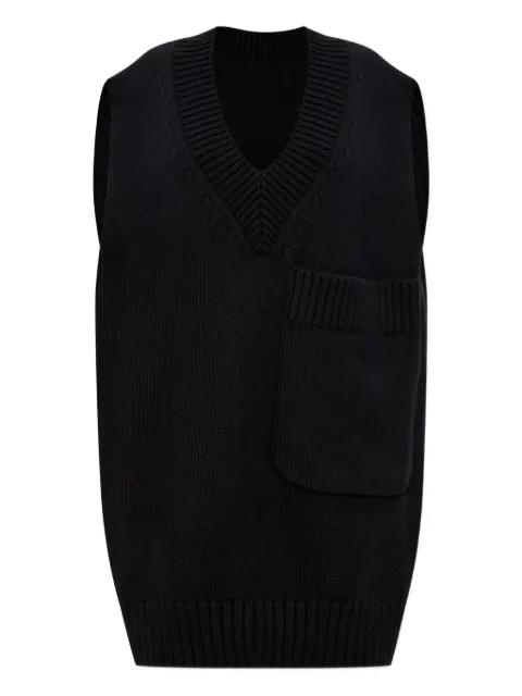 Breeze V-neck vest by ISSEY MIYAKE