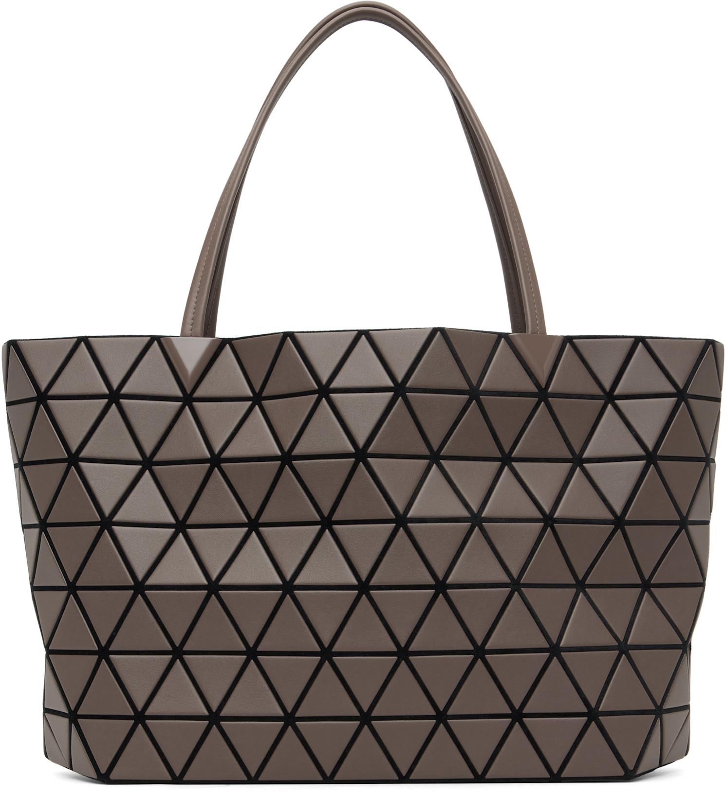 Brown Bateau Matte Tote by ISSEY MIYAKE