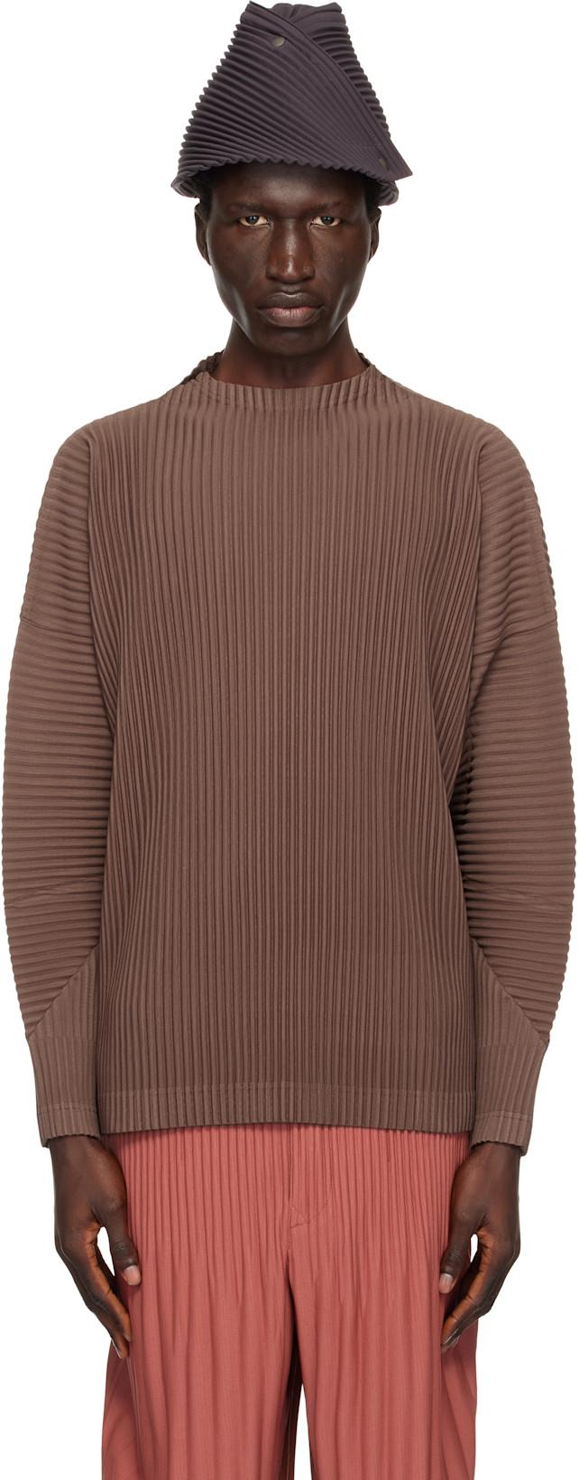 Brown Monthly Color November T-shirt by ISSEY MIYAKE