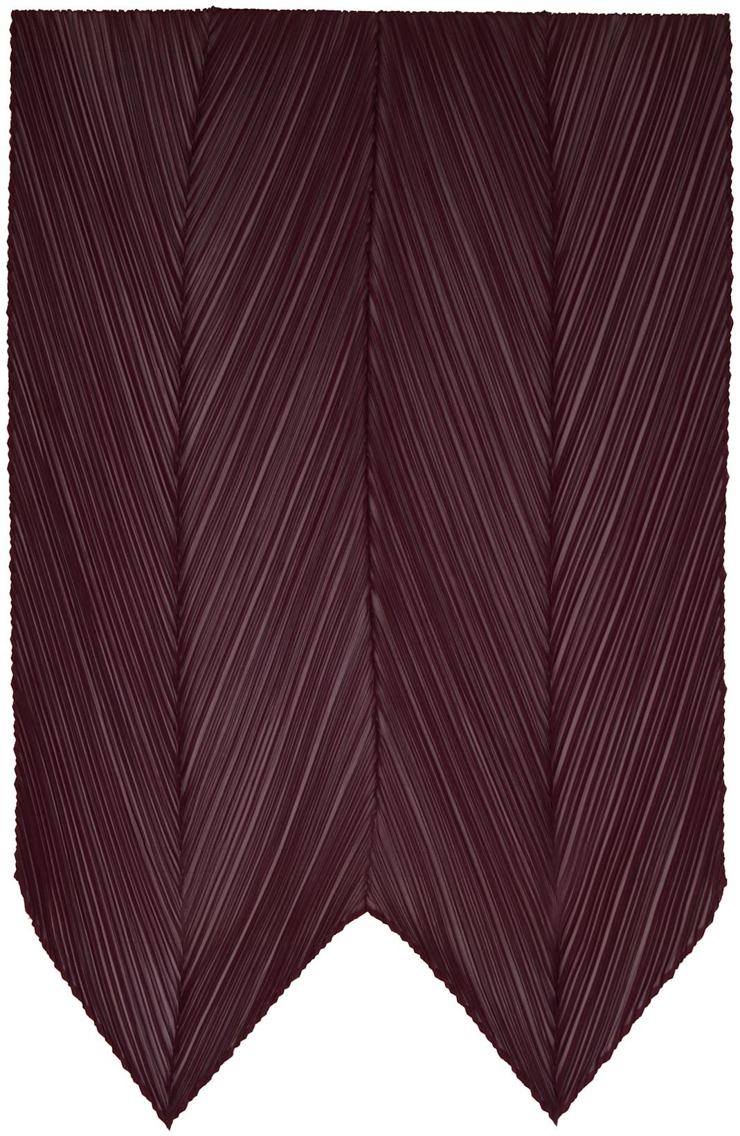 Burgundy January Monthly Scarf by ISSEY MIYAKE