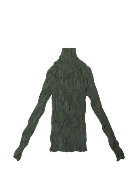 Chiffon Twist 3 pleated high-neck top by ISSEY MIYAKE