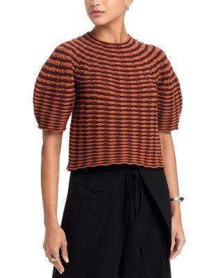 Colorful Mushroom Knit Top by ISSEY MIYAKE